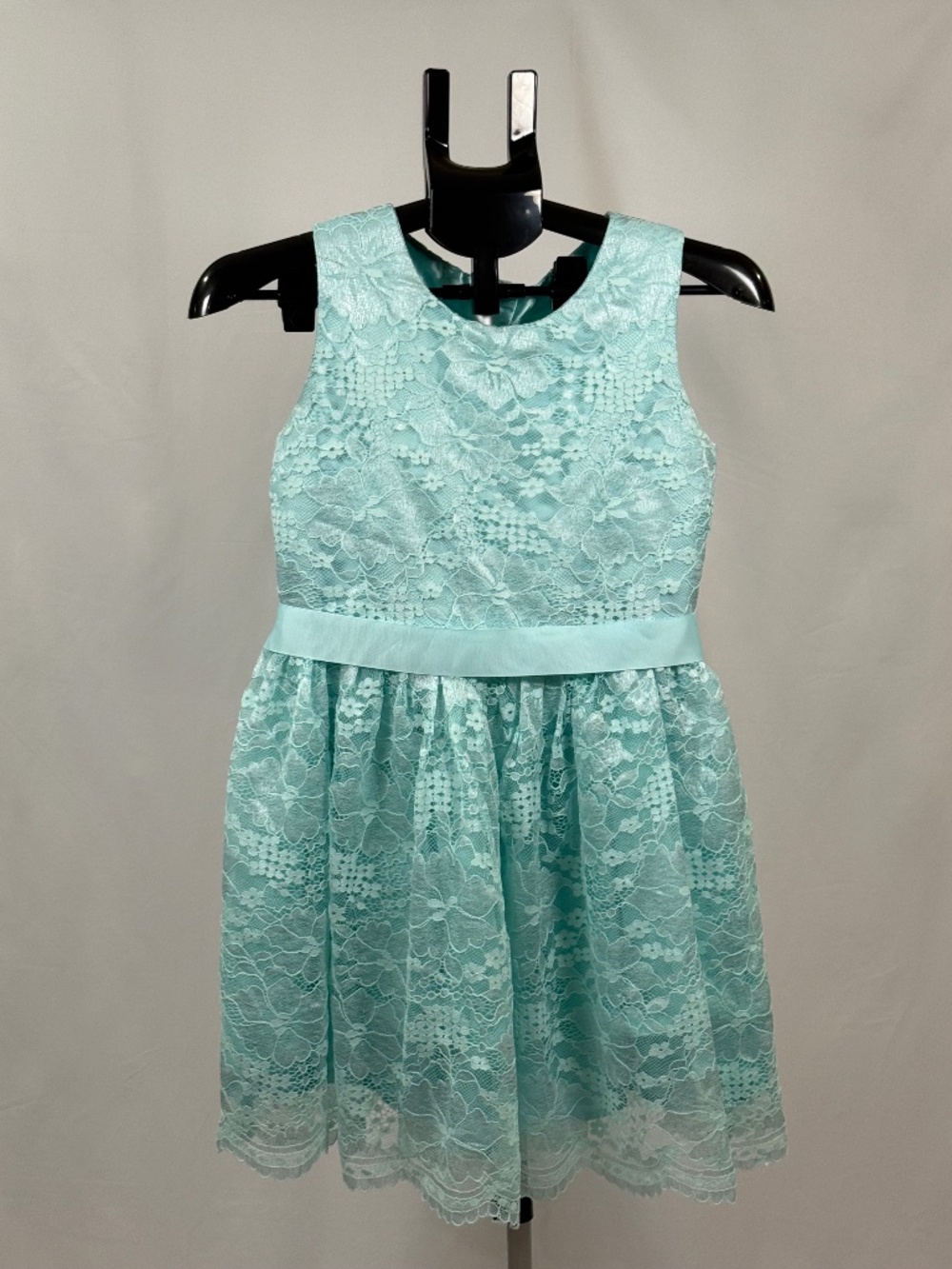 Girls Mint Lace Dress Size 14 Easter Flower Girl Party Princess Cottagecore
